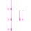 4Pairs Pink Plastic Dance Sticks Artistic Gymnastics Performance 7