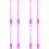 4Pairs Pink Plastic Dance Sticks Artistic Gymnastics Performance 5