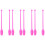 4Pairs Pink Plastic Dance Sticks Artistic Gymnastics Performance 4