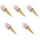 5Pcs Realistic Golden Ice Cream Cone Model PVC Display Prop 4