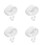 8Pairs Silicone Piercing Practice Ear Models White Simulation Training 10