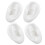 8Pairs Silicone Piercing Practice Ear Models White Simulation Training 2