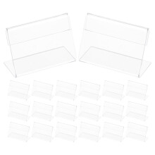 250Pcs Compact Clear Acrylic Table Number Holders for Wedding Events