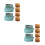 2Sets Blue Plastic Mini Miniature Bread Machine Decoration Toy 4