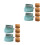 2Sets Blue Plastic Mini Miniature Bread Machine Decoration Toy 5
