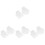 8Pièces Palettes Acryliques Blanches Pour Ongles 2