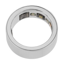 Intelligenter RIng Körpertemperatur Schlaf-Tracker, 20mAh Akku, Silber, Passend für 52,12mm bis 67,82mm