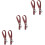 6Pcs Adjustable Brown Drywall Stilts Foot Band Replacement Straps 6