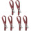 6Pcs Adjustable Brown Drywall Stilts Foot Band Replacement Straps 3