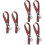 6Pcs Adjustable Brown Drywall Stilts Foot Band Replacement Straps 7