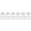 30Pcs ABS Mini White Decorative Cap for Dolls and Crafts 6