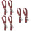 6Pcs Adjustable Brown Drywall Stilts Foot Band Replacement Straps 8