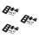 3Pcs Sturdy Black Metal License Plate Bracket Holder for Car Mount 4