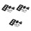 3Pcs Sturdy Black Metal License Plate Bracket Holder for Car Mount 10