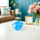 4Pcs Sky-Blue Plastic Bird Feeding Holders Pigeon Injection Frames 5