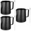 6Pcs Black Stainless Steel Cappuccino Pitcher Cups with Precise Scale 8