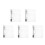 5Pcs Clear Plastic Binder Notebook Shell Reusable Cover for School Use 9