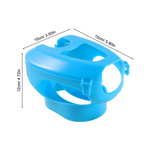 4Pcs Sky-Blue Plastic Bird Feeding Holders Pigeon Injection Frames 2