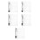 5Pcs Clear Plastic Binder Notebook Shell Reusable Cover for School Use 5