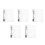 5Pcs Clear Plastic Binder Notebook Shell Reusable Cover for School Use 8