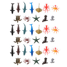9Sets Premium Plastic Ocean Animal Figures Imaginative Kids Toy Set
