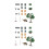 76Pcs Fine Workmanship Mini Farmhouse Fruit Vegetable PVC Models 6