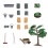 76Pcs Fine Workmanship Mini Farmhouse Fruit Vegetable PVC Models 1