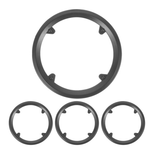 4Pcs Lightweight Plastic Bike Chain Protector Covers Black for Cycling