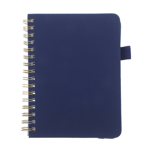 Dark Blue Password Book Organizer with Alphabetical Tabs PU Cover