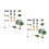 76Pcs Fine Workmanship Mini Farmhouse Fruit Vegetable PVC Models 8