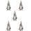 5Pcs Adorable Coffee Gnome Doll Multi Ornament 8