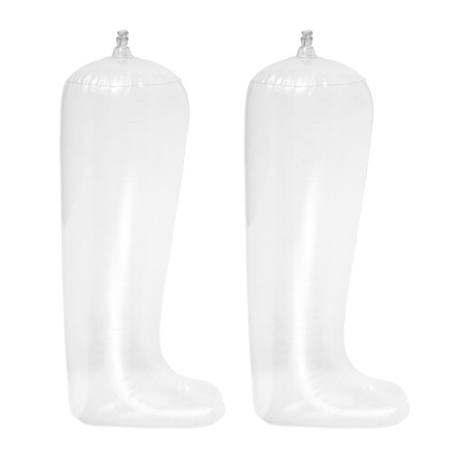 Transparent Inflatable Boot Shapers PVC Inserts for Shoe Storage