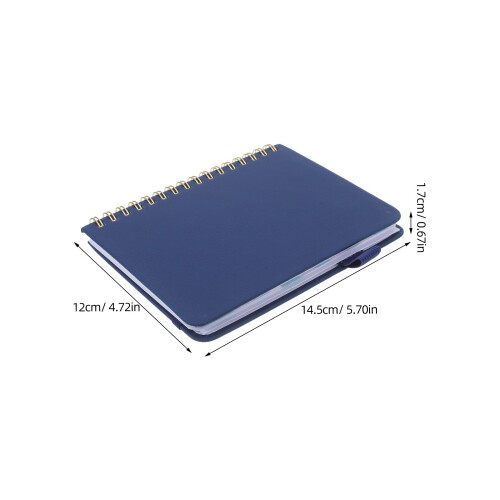 Dark Blue Password Book Organizer with Alphabetical Tabs PU Cover 2