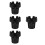 4Pcs Black Plastic Car Ashtray for Home Durable Portable Tray 6