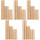 30Pcs Practical Bamboo Rulers with Inches and Centimeters for Learning 3