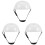 3Pcs Durable Pe Hard Hat Suspension Replacement with Impact Protection 4