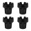 4Pcs Black Plastic Car Ashtray for Home Durable Portable Tray 10