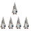 5Pcs Adorable Coffee Gnome Doll Multi Ornament 5