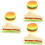 6Pcs PU Simulation Bread Model Fake Sandwich Food Prop 8