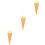 3Pcs Green Simulation Ice Cream Model Artificial Decor Prop for Photos 5