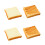 4Pcs Bright PU Bread Model Decor for Bakery and Educational Use 7