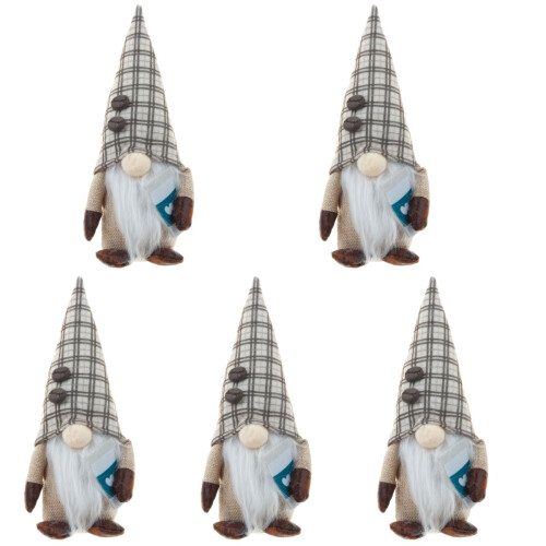 5Pcs Adorable Coffee Gnome Doll Multi Ornament 1