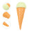 3Pcs Green Simulation Ice Cream Model Artificial Decor Prop for Photos 10