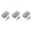 3Pcs Compact Silver Metal Toggle Latch Suitcase Lock Hasp for Box Use 9