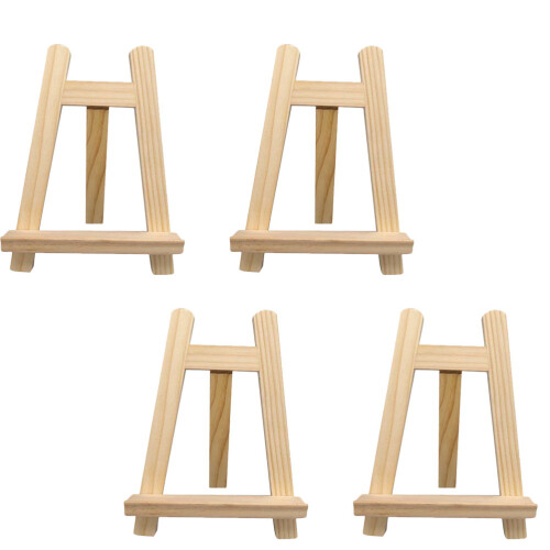 12Pcs Wooden Mini Easels Versatile Triangle Display Stand for Artwork 2