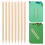 200Pcs Flat Bamboo Dual-Ended Stylus Tools for Scratch Paper Artwork 11