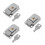3Pcs Compact Silver Metal Toggle Latch Suitcase Lock Hasp for Box Use 4