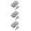 3Pcs Compact Silver Metal Toggle Latch Suitcase Lock Hasp for Box Use 8