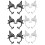 6Paires Boucles D'oreilles Ear Cuffs Piercing Assortis 8