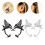 6Paires Boucles D'oreilles Ear Cuffs Piercing Assortis 10